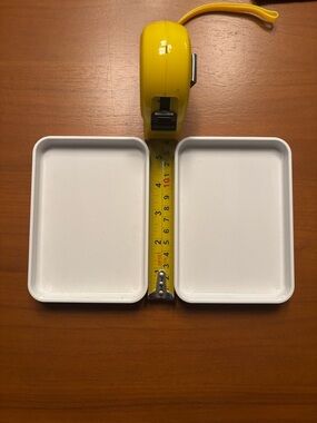 IKEA Two White Small Trinket Trays